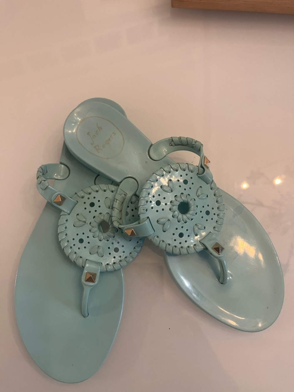 Jack Rogers Light Blue Millie Sandals